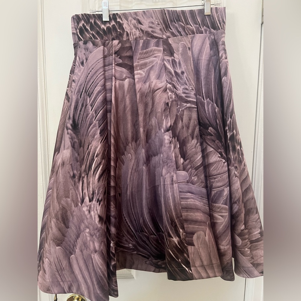 Melissa McCarthy Seven Skater Skirt -Tulle & Lining Lavender Feather Design